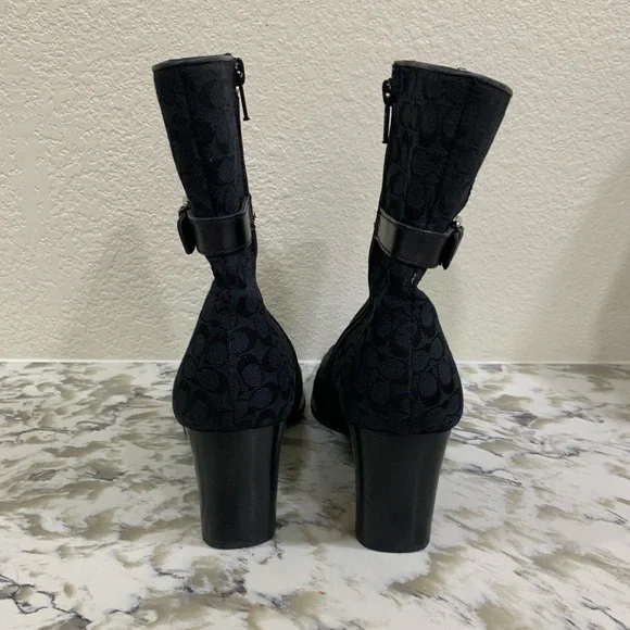 Coach Bibi small logo / calf booties - Picture 4 of 6